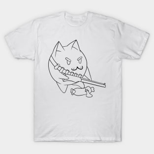 A cat with a gun. T-Shirt